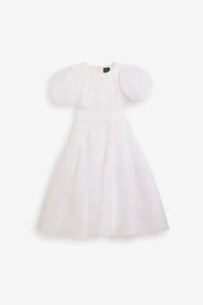 Bardot Junior Kids' Girls Zoe Organza Midi Dress In White