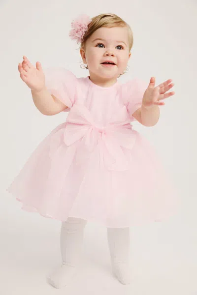 Bardot Junior Babies' Jade Organza Mini Dress In Pink