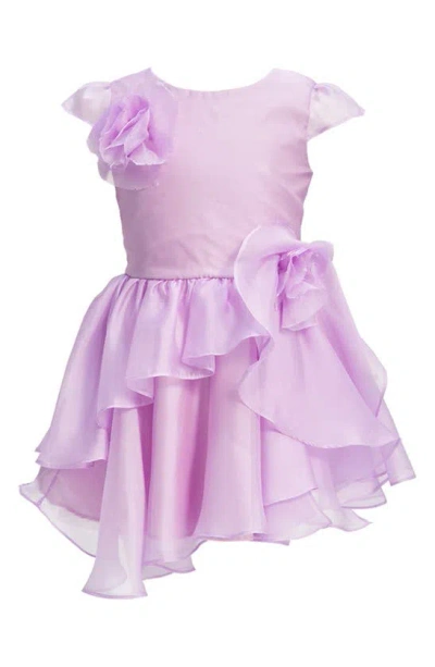 Bardot Junior Kids' Girls Astrid Organza Flower Dress In Lilac