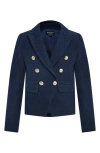 Bardot Junior Kids' Sima Bouclé Blazer In Navy