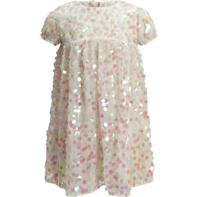 Bardot Junior Kids' Tiered Sequin Dress In Pink Icing