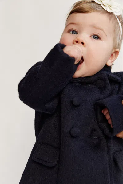Bardot Junior Kids' Leah Wool Coat In Navy