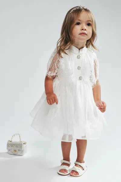 Bardot Junior Babies' Maeva Lace Dress In White