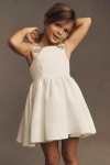 Bardot Junior Peyton Diamanté-strap A-line Mini Flower Girl Dress In White