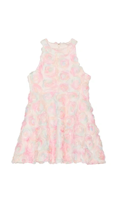 Bardot Junior Rainbow Florette Mini Dress In Pink