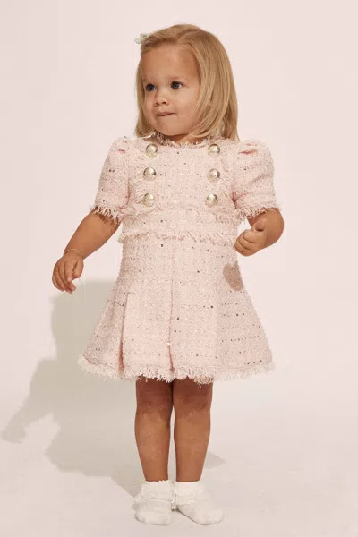 Bardot Junior Babies' Riley Boucle Dress In Pink