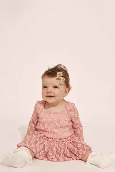 Bardot Junior Kids' Rosalie Bubble Mini Dress In Cloud Pink