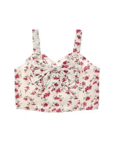 Bardot Junior Babies'  Shani Floral Bow Top In White