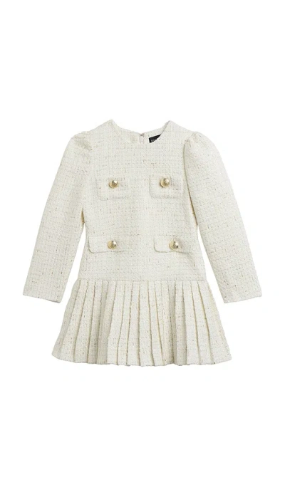 Bardot Junior Shiloh Boucle Dress In White