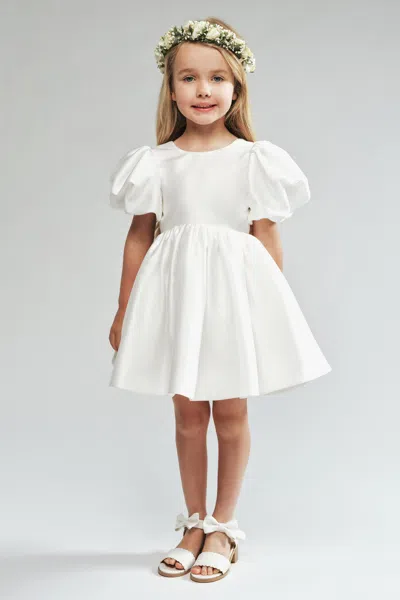 Bardot Junior Kids' Taylin Satin Dress In Orchid Wht