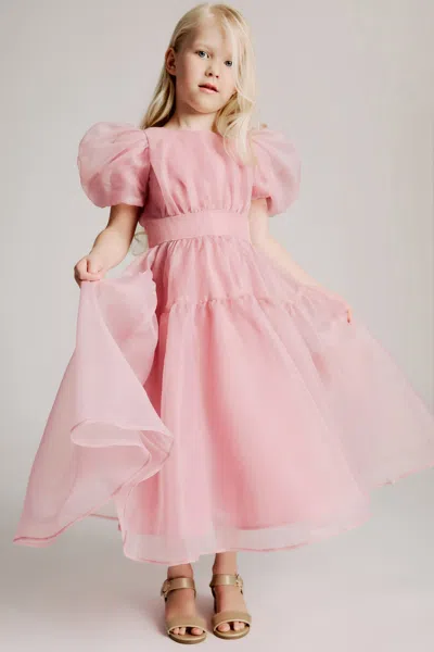 Bardot Junior Kids' Zoe Organza Midi Dress In Pink