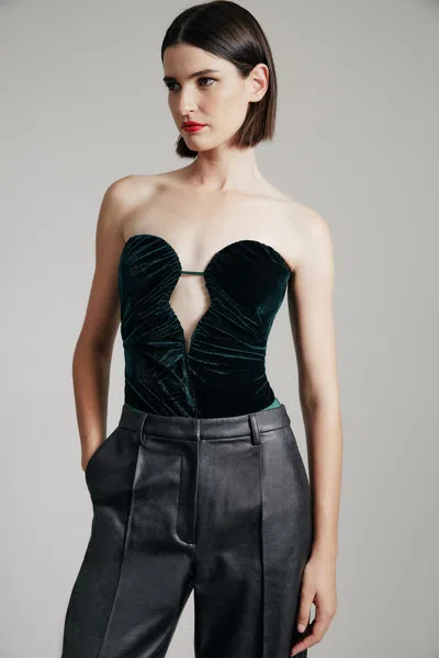 Bardot Kahlia Velour Bodysuit