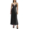 Bardot Monroe Cowl Neck Maxi Dress In Black Spot