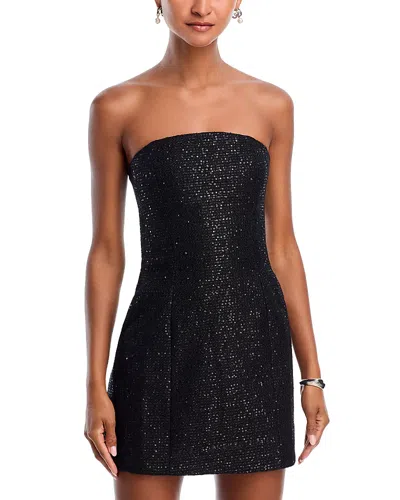 Bardot Karoline Boucle Mini Dress In Black