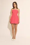 Bardot Karoline Hourglass Mini Dress In Hot Pink