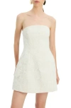 Bardot Karoline Lace-overlay Strapless Mini Dress In White
