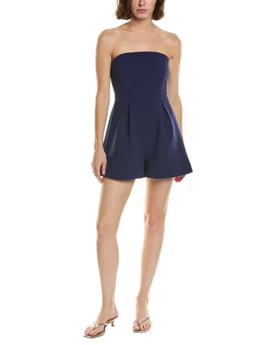 Bardot Karoline Strapless Playsuit In Blue