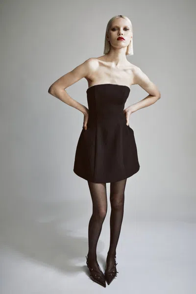 Bardot Karoline Trim Hourglass Dress In Black
