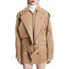 Bardot Kavi Oversize Twill Jacket In Brown