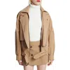 Bardot Kavi Oversize Twill Jacket In Camel