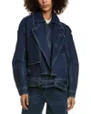 Bardot Kavi Oversized Denim Jacket In Blue