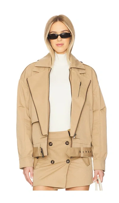 Bardot Kavi Oversized Jacket In 카멜