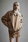 Bardot Kavi Oversized Jacket In Camel