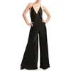 Bardot Keaton Wide Leg Halter Jumpsuit In Black