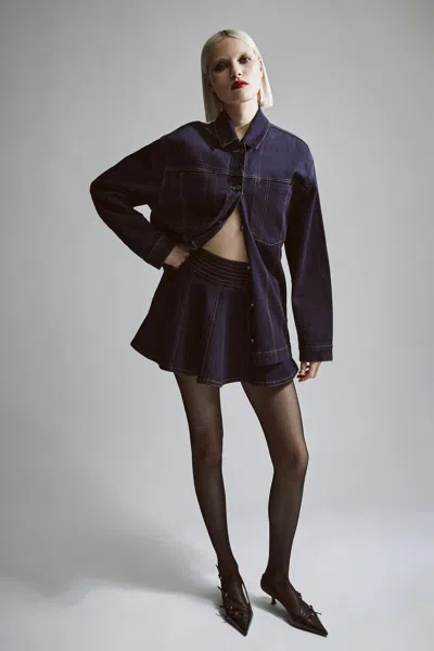 Bardot Keely Denim Jacket In Dark
