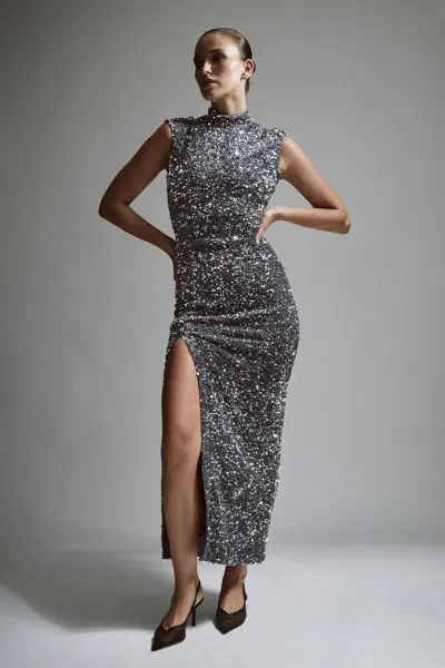 Bardot Kelso Velvet Sequin Maxi Dress