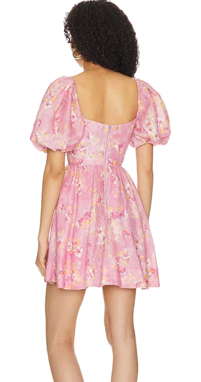 Bardot Kiah Corset Mini Dress In Pink Gardn In Multi