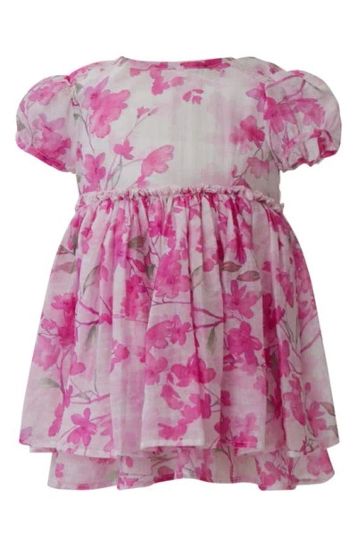 Bardot Babies'  Kids' Lucia Blooms Floral Dress In Pink Bloom