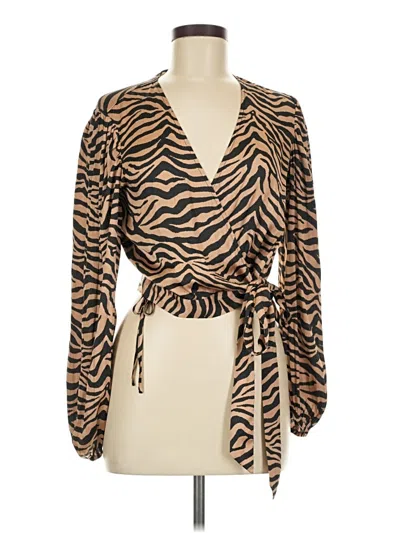Pre-owned Bardot Kimono In Brown