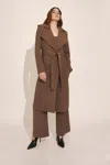 Bardot Kira Trench Coat In Brown