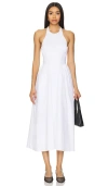 Bardot Bryony Lace Poplin Midi Dress Orchid Wht In 兰花白