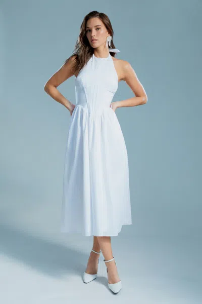 BARDOT KYLEN POPLIN MIDI DRESS