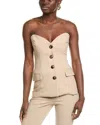 Bardot Kylian Button Front Top In Neutral