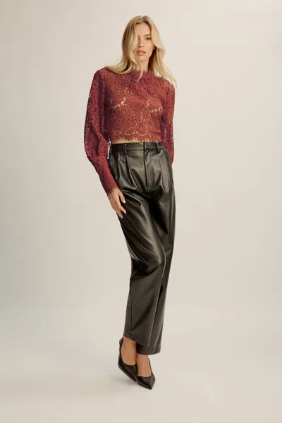 Bardot Lace Georgia Top In Brown