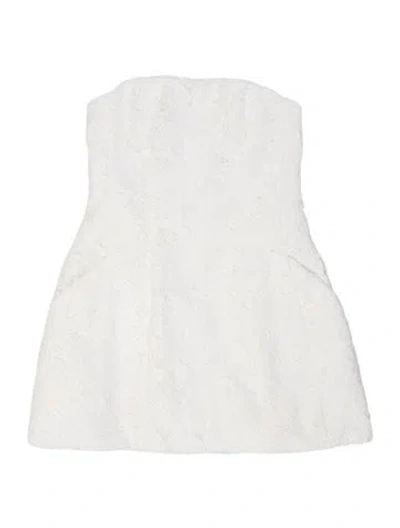 Pre-owned Bardot Lace Pattern Mini Dress In Neutral
