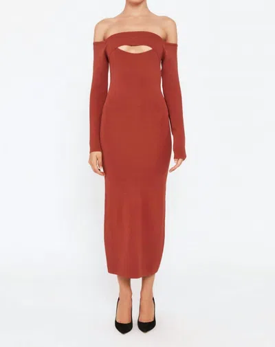 Bardot Laina Dress In Chestnut In Pink