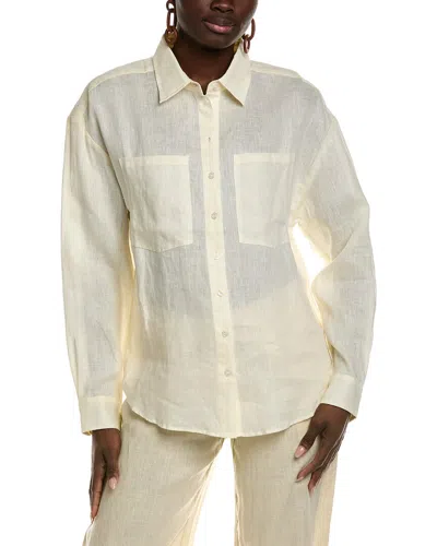 Bardot Lander Oversized Linen Shirt In Neutral
