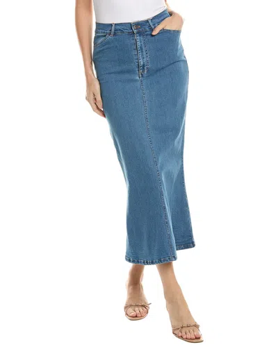 Bardot Larence Denim Maxi Skirt In Blue