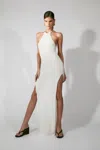 Bardot Larissa Halter Knit Dress In White