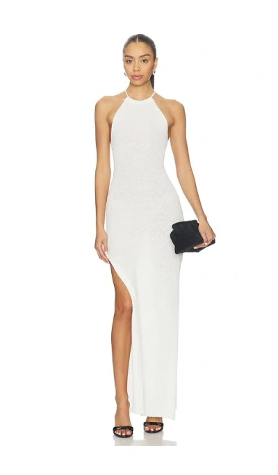 Bardot Larissa Halter Knit Dress In Neutral