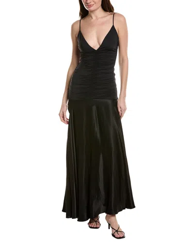 Bardot Lavanda Contrast Maxi Dress In Black