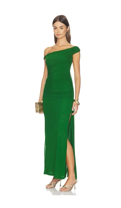 Bardot Layana Asym Maxi Dress In Green