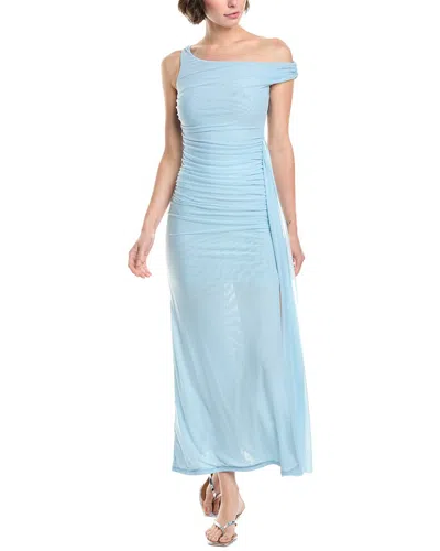 Bardot Layana Asymmetrical Maxi Dress In Blue