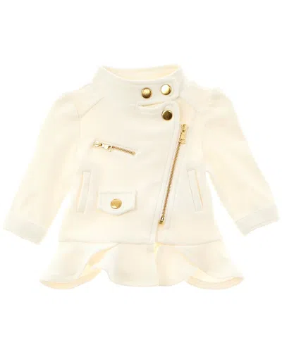Bardot Kids' Layla Biker Jacket In White