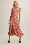 Bardot Lea Printed Mesh Dress In Pink