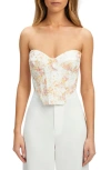 Bardot Lila Bustier Top In Sunny Fl